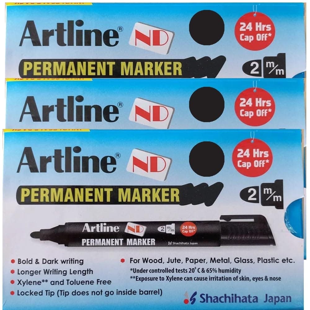 artline-nd-permanent-marker-pack-of-10-(black-colour)-x-3-packs-|-for-writing-on-various-surfaces-such-as-paper,-cardboard,-plastic,-metal,-glass,-&-more1