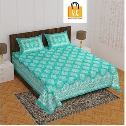 3001-hometrade-india-standard-king-size-(90*108-inches)-double-bedsheet-with-2-pillow-cover-rj-14-jaipur-lining-40341