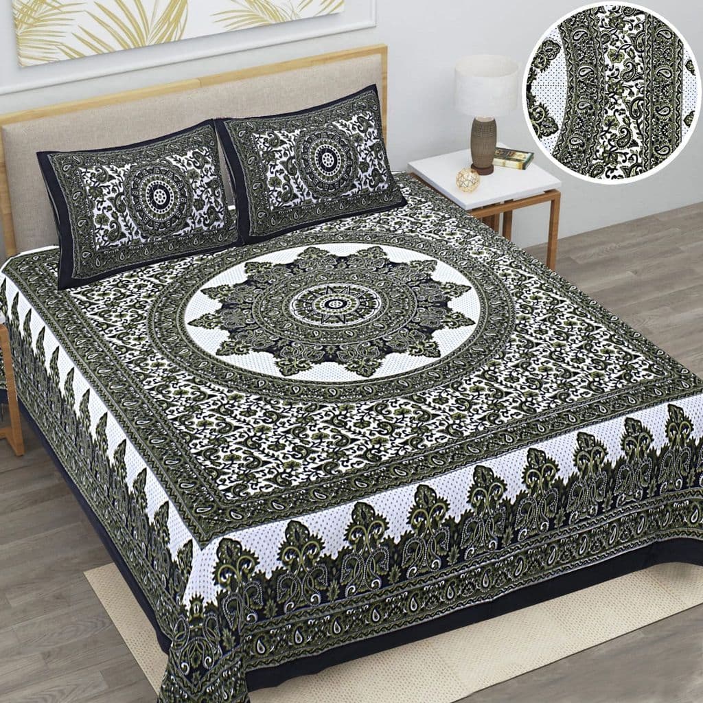 3001-hometrade-india-standard-king-size-(90*108-inches)-double-bedsheet-with-2-pillow-cover-rj-14-jaipur-lining-38761