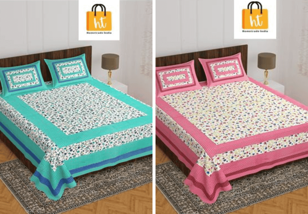 3001-hometrade-india-standard-king-size-(90*108-inches)-double-bedsheet-with-2-pillow-cover-rj-14-jaipur-lining-38671